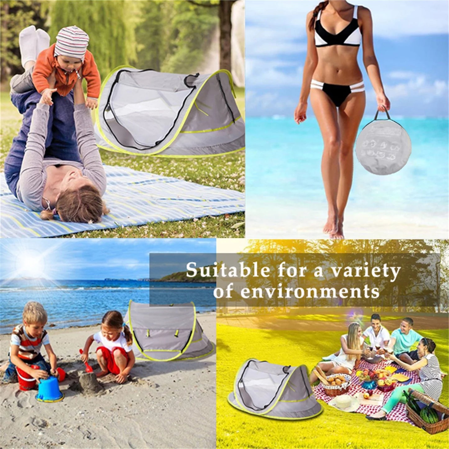 Yobooom Pop-Up Beach Tent.