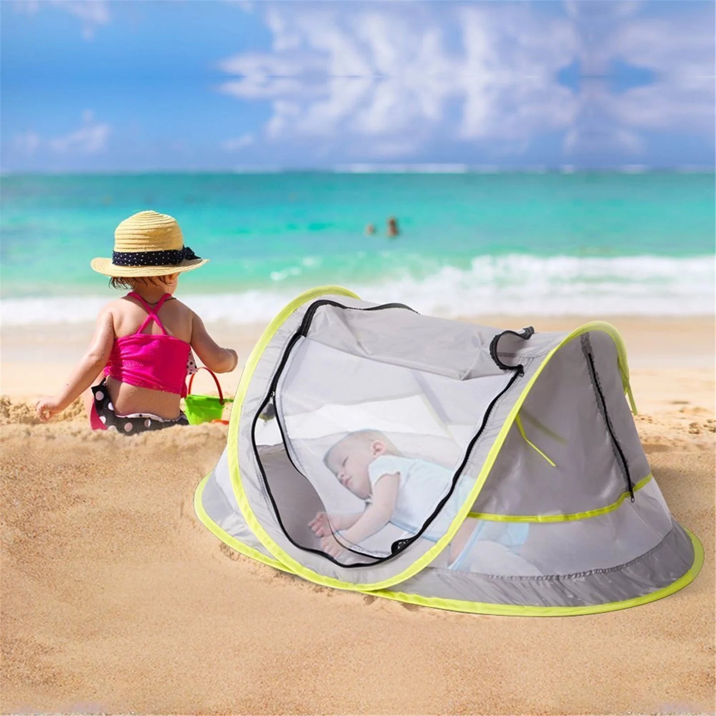 Yobooom Pop-Up Beach Tent.