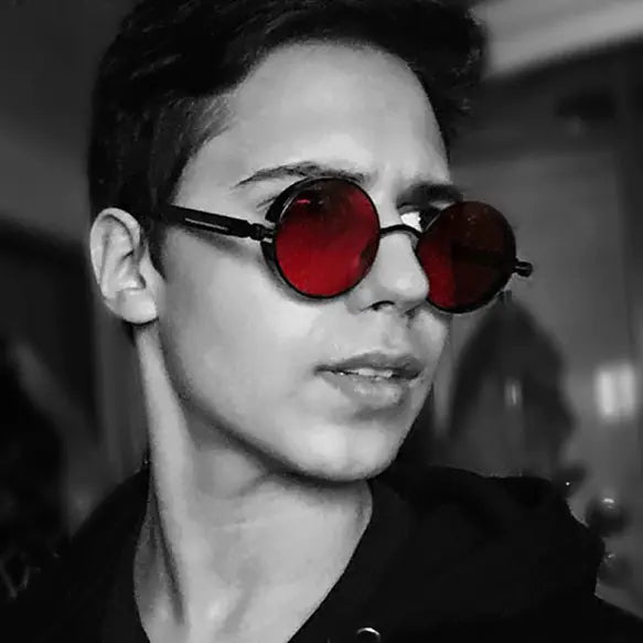 Metal Frame Retro Round Sunglasses
