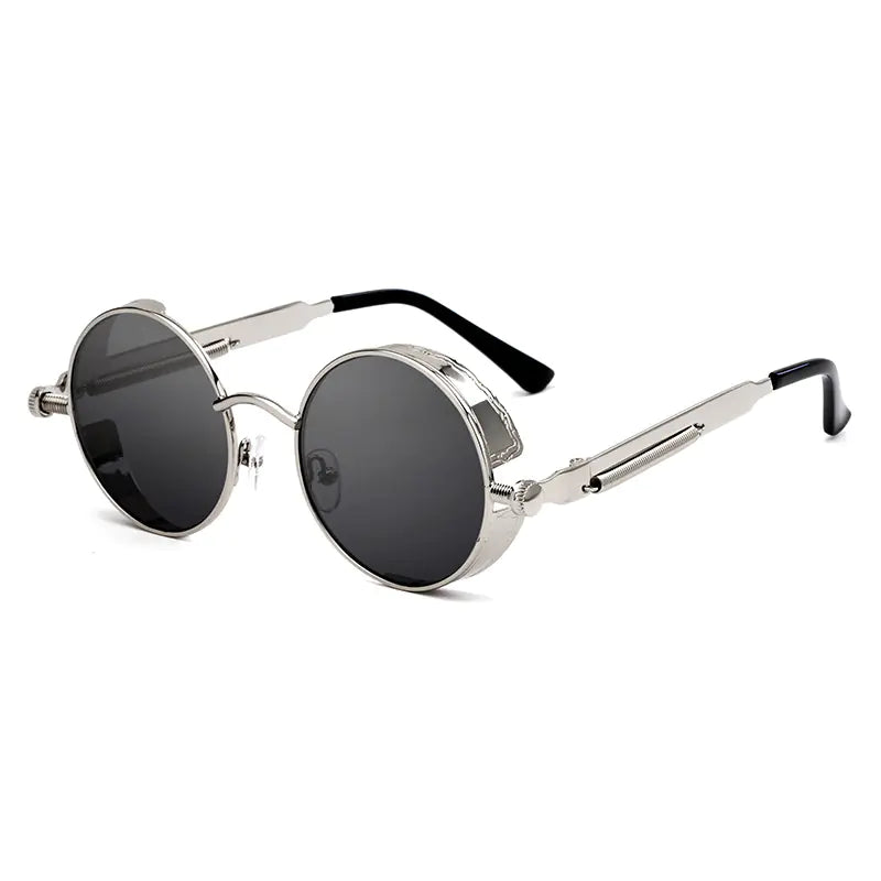 Metal Frame Retro Round Sunglasses