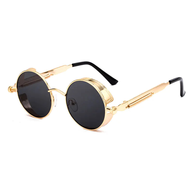 Metal Frame Retro Round Sunglasses
