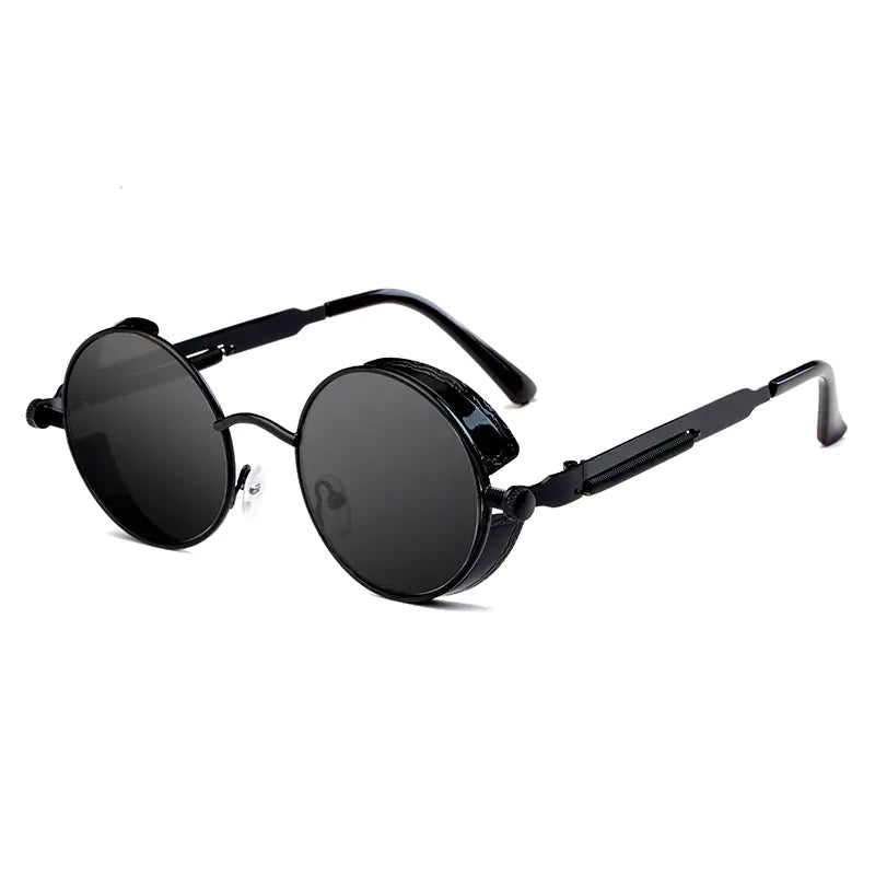 Metal Frame Retro Round Sunglasses